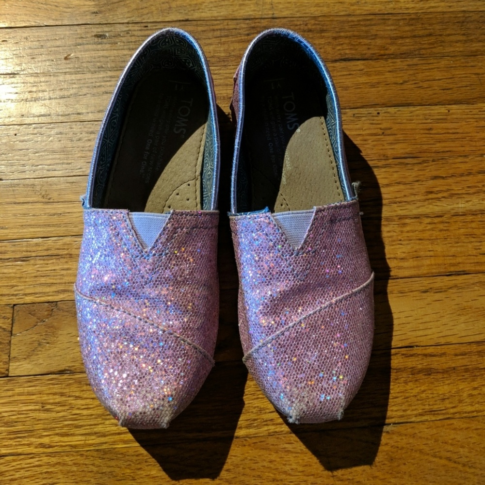 Toms Kids Pink Sparkle